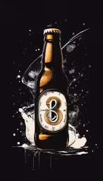 a beer with an open lid on top