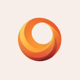 an orange ball sitting on top of a white table
