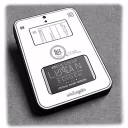 a black and white image of a cellphone