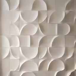 a close up view of a sculpture made out of different shapes