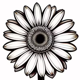an image of a flower with white petals,an image of a big flower with no leaves on it