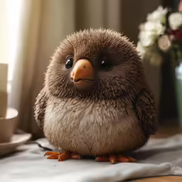 a stuffed animal has been photographed with a camera
