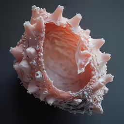 a strange coral shaped object that is sitting on a table