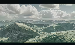 a photo of some very pretty mountain tops