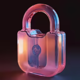 a glass object with a combination lock inside