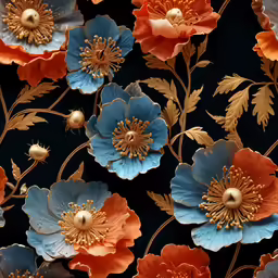 an artistic photograph of some flowers on black
