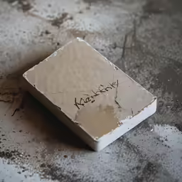 a white box that has graffiti on it