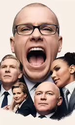 an image of a man with his mouth open
