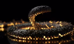 some sort of ring that is covered in fire and sparkles