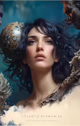 the image depicts an image of a woman and two men wearing gears