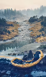 the man is riding on his kayak with his legs in the water