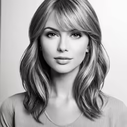 a black and white photo of a woman