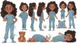 the girl poses in different stages of having a baby