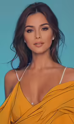an attractive woman posing for a studio shoot