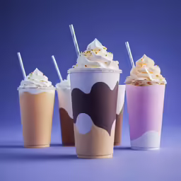 five different types of drinks are shown in this photo