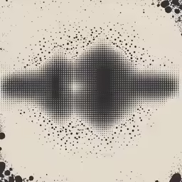 a pattern with halftones and dark spots
