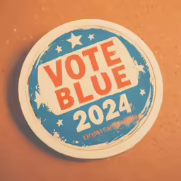 a sticker for a political campaign