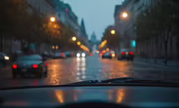 an image of a street that is flooded with rain