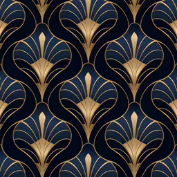 an abstract blue and gold design
