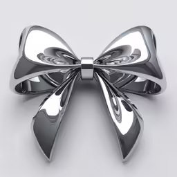 a bow shaped object on a white background
