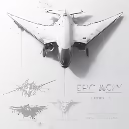 a large fighter plane mounted to the side of a wall