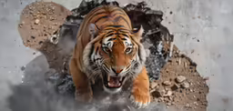 an animal that is standing in the dirt