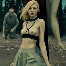 a model is posing for a nude photo