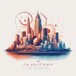 a graphic artwork with the word chanfehims