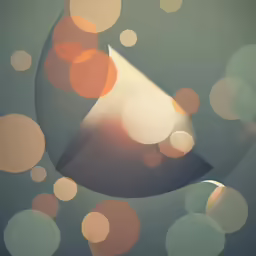 colorful circles are depicted against a gray background