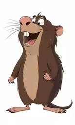 an animated character of a ratty rat