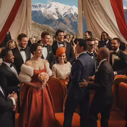 some people that are wearing suit and tie in some kind of photo