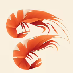 orange leaves are arranged in three shapes