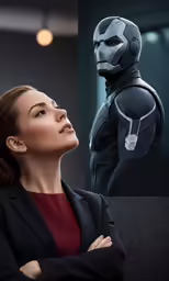 the black panther suit is seen in a composite