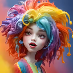 an image of a doll with crazy hair