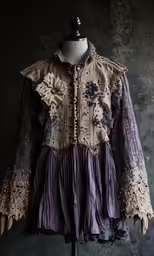 the top portion of an altered piece of clothing