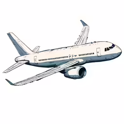 a white jet airliner flying in the sky