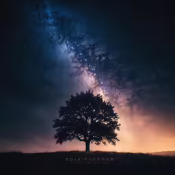 a large tree that is next to a sky