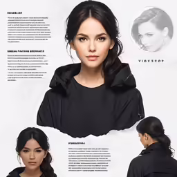 an advertisement for a hair salon in front of white background