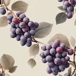 the berry branch has leaves and is blue