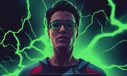 an image of a person wearing glasses and holding up a sign