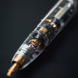 an electronic tube with various components attached to it
