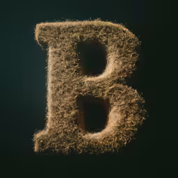 a very pretty light brown letter shaped object