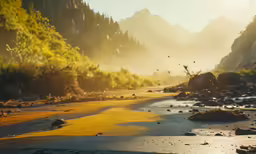 the yellow water looks like it could be boiling