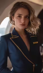 a woman in a suit posing for a photo