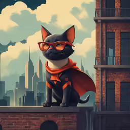 a cat is dressed as an animal in the city