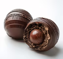 chocolate filled with dark filling and gold filling