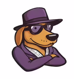 a dog with glasses and a hat wearing a jacket