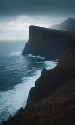 a picture taken from the top of the cliffs