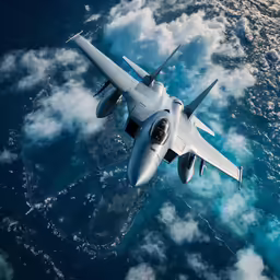 a large military plane flying through the air