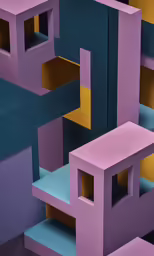 some blue yellow and pink colors are shown